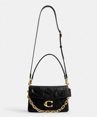 COACH　タビー Flower Base チェーン タビー ショルダー バッグ・フローラル エンベリッシュメント